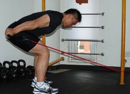 居家弹力带训练二头肌_居家弹力带训练三头肌_滚轮健身器