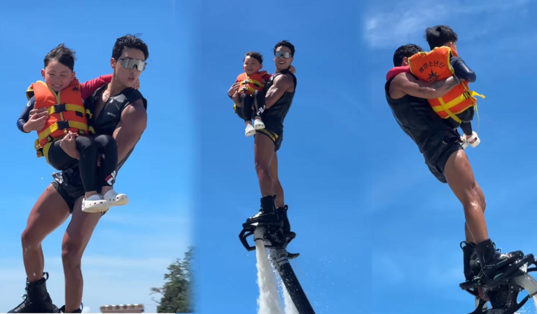 水上飞人极限运动_夏天健身运动_街头极限健身没有腿部?