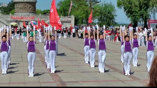 黑龙江快乐舞步健身躁_佳木斯快乐舞步健身操推广活动_佳木斯快乐舞步健身操编创15周年庆典