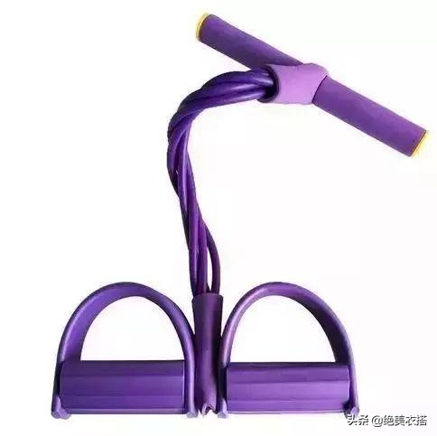 陈意涵健身方法_张歆艺产后瘦身秘诀_脚蹬拉力器瘦腰腹训练